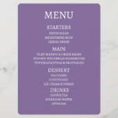 Erstellen Sie Ihr eigenes Personalisiertes Menü Menükarte (Vorderseite)