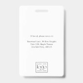 Erstellen Sie Ihr eigenes personalisiertes Mitarbe Ausweis (Rückseite)