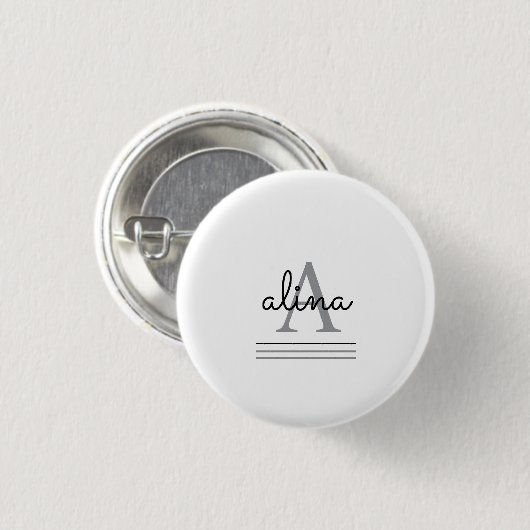 Erstellen Sie Ihr eigenes personalisiertes Monogra Button (Vorne & Hinten)