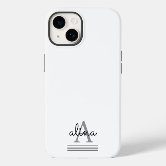 Erstellen Sie Ihr eigenes personalisiertes Monogra Case-Mate iPhone Hülle (Rückseite)