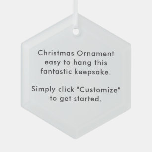 Erstellen Sie Ihr eigenes personalisiertes Ornament Aus Glas