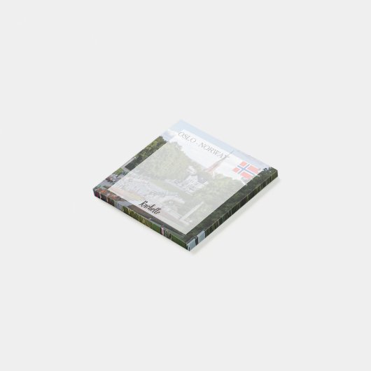 Erstellen Sie Ihr eigenes personalisiertes Oslo be Post-it Klebezettel (angewinkelt)