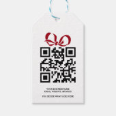 Erstellen Sie Ihr eigenes Personalisiertes QR-Code Geschenkanhänger (Vorderseite)