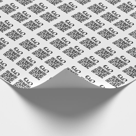 Erstellen Sie Ihr eigenes Personalisiertes QR-Code Geschenkpapier (Ecke)
