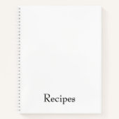 Erstellen Sie Ihr eigenes personalisiertes Rezept Notizblock (Vorderseite)