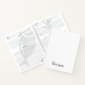 Erstellen Sie Ihr eigenes personalisiertes Rezept Notizblock (Innenseite)