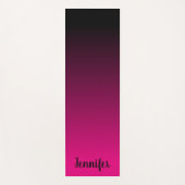 Erstellen Sie Ihr eigenes Personalisiertes Schwarz Yogamatte (Vorderseite)