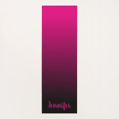 Erstellen Sie Ihr eigenes Personalisiertes Schwarz Yogamatte (Rückseite)