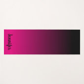 Erstellen Sie Ihr eigenes Personalisiertes Schwarz Yogamatte (Vorderseite (Horizontal))