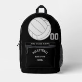 Erstellen Sie Ihr eigenes Personalisiertes Volleyb Bedruckter Rucksack (Vorderseite)
