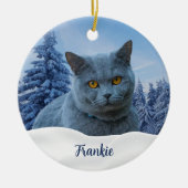 Erstellen Sie Ihr eigenes Pet-Foto Keramik Ornament (Vorne)
