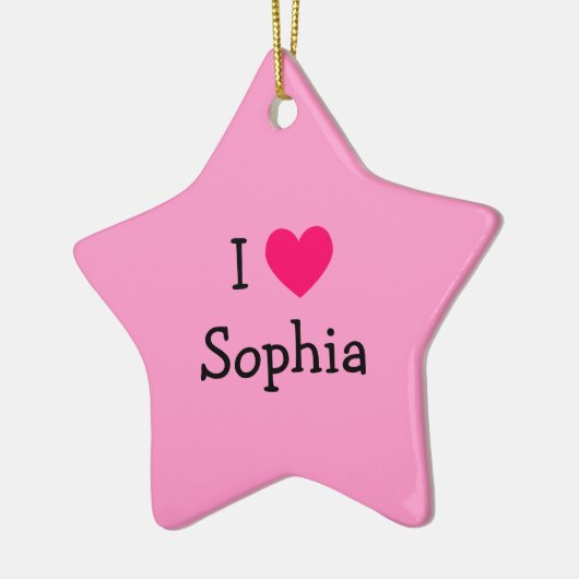 Erstellen Sie Ihr eigenes Pink Heart Baby Girl Fot Keramikornament (Links)