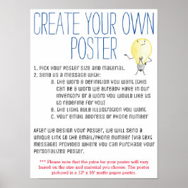 Erstellen Sie Ihr eigenes Poster