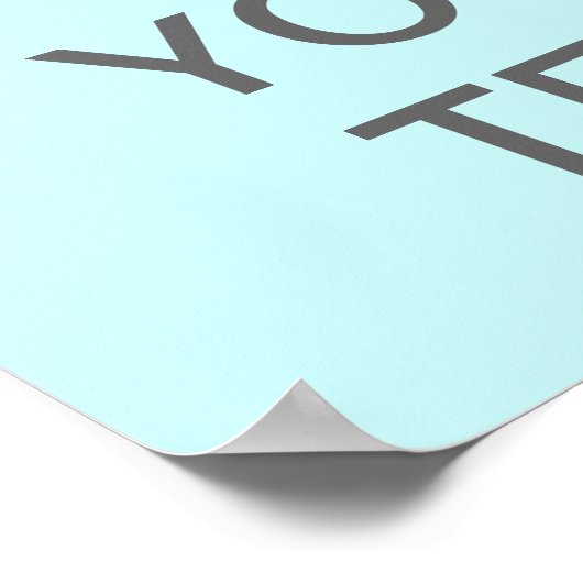 Erstellen Sie Ihr eigenes Poster "Behalten Ruhe" ( (Ecke)