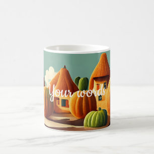 Erstellen Sie Ihr eigenes Pumpkindorf Verwandlungstasse