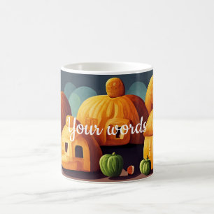 Erstellen Sie Ihr eigenes Pumpkindorf Verwandlungstasse