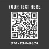 Erstellen Sie Ihr eigenes Qr-Code-Auto Aufkleber (Vorderseite)