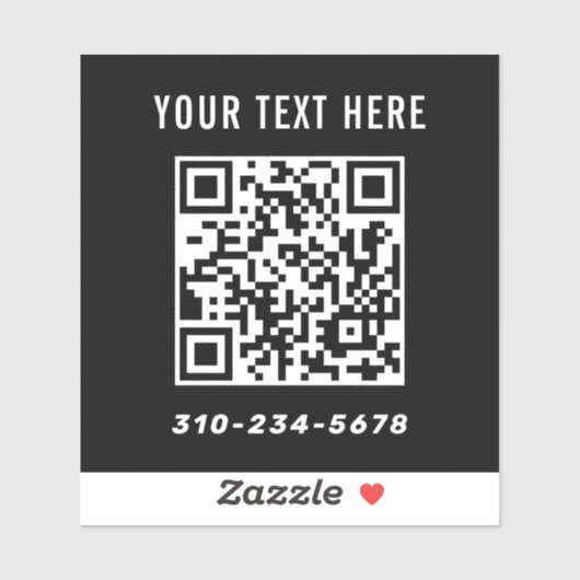 Erstellen Sie Ihr eigenes Qr-Code-Auto Aufkleber (Blatt)