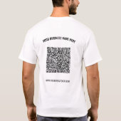Erstellen Sie Ihr eigenes QR-Code-Geschäft T-Shirt (Rückseite)