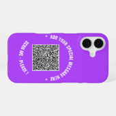 Erstellen Sie Ihr eigenes QR-Code-iPhone-Case mit iPhone 16 Hülle (Rückseite (Horizontal))