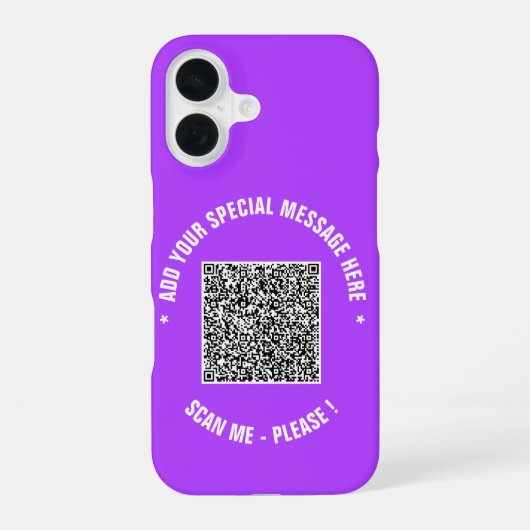 Erstellen Sie Ihr eigenes QR-Code-iPhone-Case mit iPhone 16 Hülle (Rückseite)