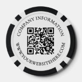 Erstellen Sie Ihr eigenes QR-Code-Logo Pokerchips (Rückseite)