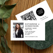 Erstellen Sie Ihr eigenes QR-Foto mit eigenem Logo Visitenkarte