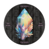 Erstellen Sie Ihr eigenes Rainbow-Kristall-Glass-A Schneidebrett (Vorderseite)