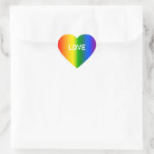 Erstellen Sie Ihr eigenes Rainbow Ombre Conversati Herz-Aufkleber (Tasche)