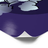 Erstellen Sie Ihr eigenes Raketenschiff Lila Poster (Ecke)