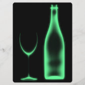 Erstellen Sie Ihr eigenes Rayglas & Flasche Menükarte (Rückseite)