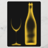 Erstellen Sie Ihr eigenes Rayglas & Flasche Menükarte (Rückseite)