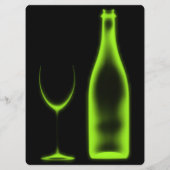 Erstellen Sie Ihr eigenes Rayglas & Flasche Menükarte (Rückseite)