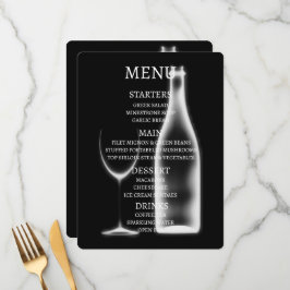 Erstellen Sie Ihr eigenes Rayglas & Flasche Menükarte