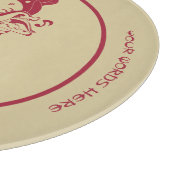 Erstellen Sie Ihr eigenes Red & Gold Ganesh-Blatt Schneidebrett (Ecke)