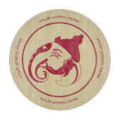 Erstellen Sie Ihr eigenes Red & Gold Ganesh Profil Schneidebrett (Vorderseite)