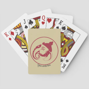 Erstellen Sie Ihr eigenes Red & Gold Ganesh Profil Spielkarten