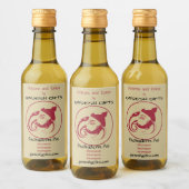 Erstellen Sie Ihr eigenes Red & Gold Ganesh Profil Weinetikett (Flaschen)