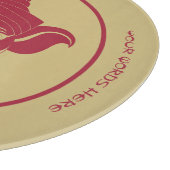 Erstellen Sie Ihr eigenes Red & Gold Ganesh Schneidebrett (Ecke)