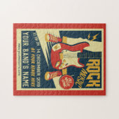 Erstellen Sie Ihr eigenes Retro Rock Music Puzzle (Horizontal)
