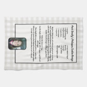 Erstellen Sie Ihr eigenes Rezept Keepake Buffalo H Geschirrtuch (Horizontal)