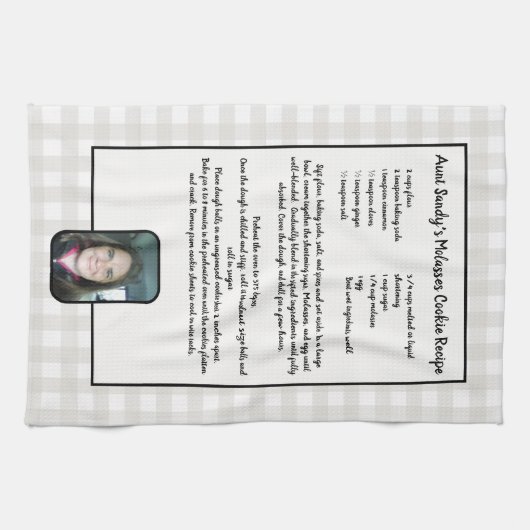 Erstellen Sie Ihr eigenes Rezept Keepake Buffalo H Geschirrtuch (Horizontal)