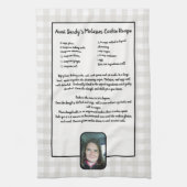 Erstellen Sie Ihr eigenes Rezept Keepake Buffalo H Geschirrtuch (Vertikal)