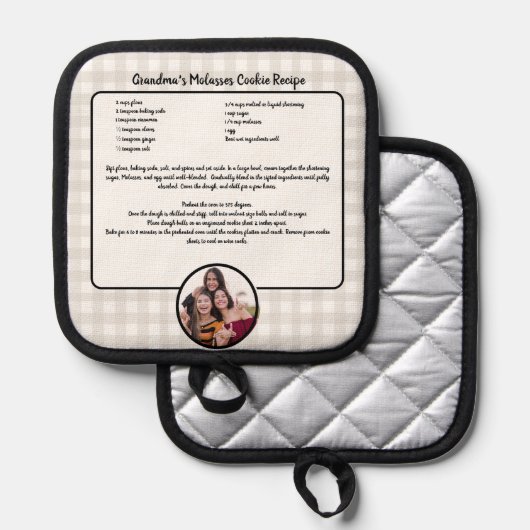 Erstellen Sie Ihr eigenes Rezept Keepake Buffalo H Topflappen (Vorderseite/Rückseite)