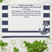 Erstellen Sie Ihr eigenes Rezept Keepake Navy Blue Geschirrtuch (Gefaltet)