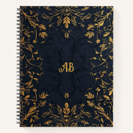 Erstellen Sie Ihr eigenes romantisches Black & Gol Notizblock
