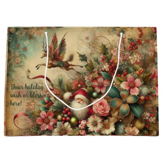 Erstellen Sie Ihr eigenes romantisches Viktorianis Große Geschenktüte (Vorderseite)