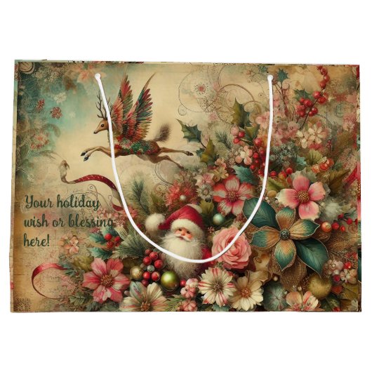 Erstellen Sie Ihr eigenes romantisches Viktorianis Große Geschenktüte (Rückseite)