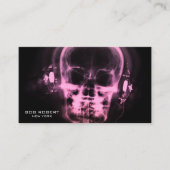 Erstellen Sie Ihr eigenes Röntgenskelett in Kopfhö Visitenkarte (Vorderseite)