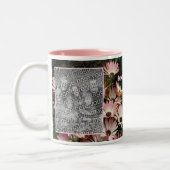 Erstellen Sie Ihr eigenes rosa African Daisy Blume Zweifarbige Tasse (Links)